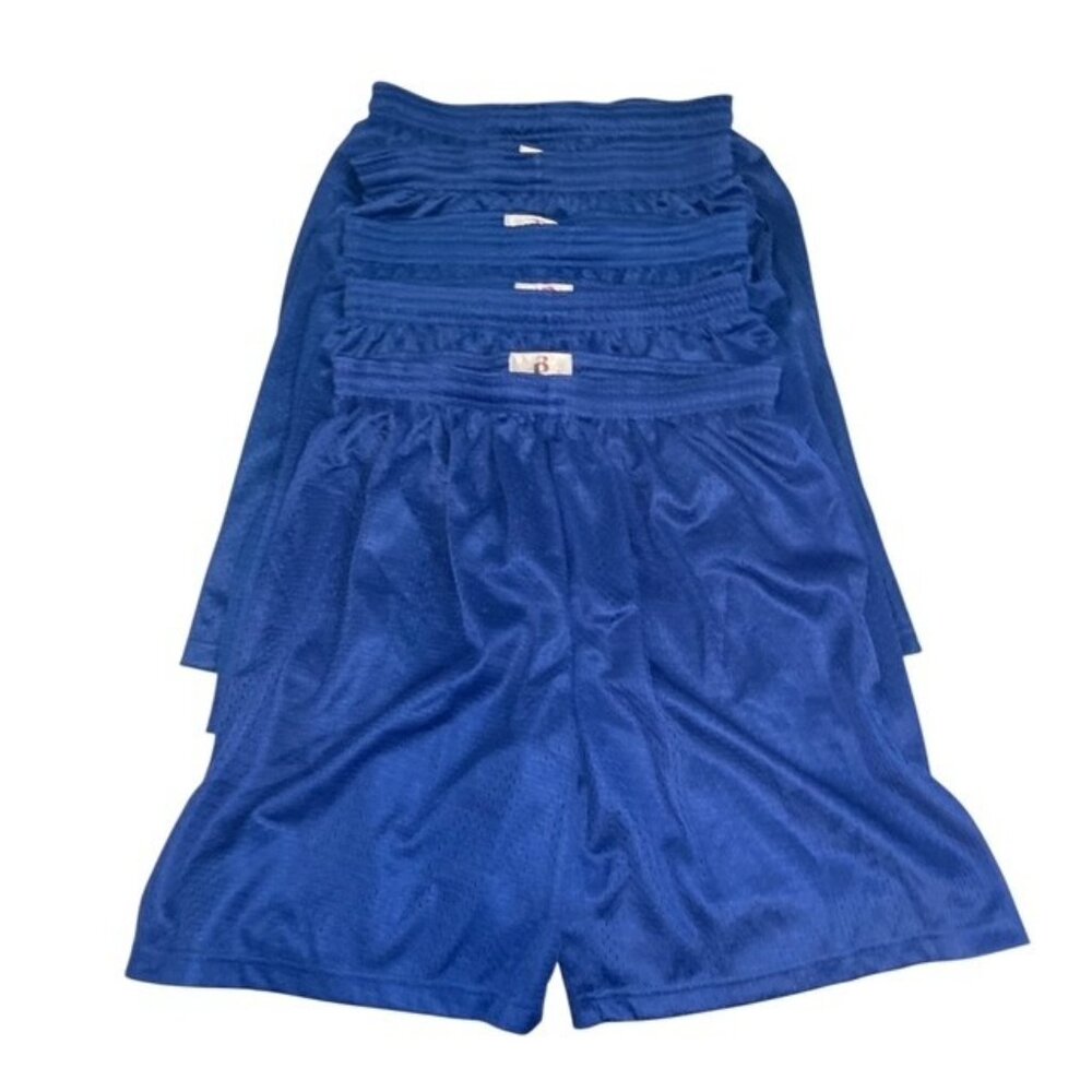 Lot 5 Badger Adult Small Athletic Shorts Blue Mesh Basketball Gym